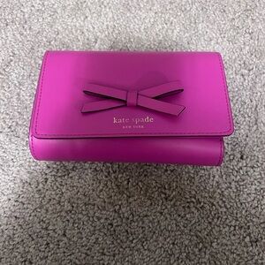 Kate Spade Fuchsia Bow Clutch